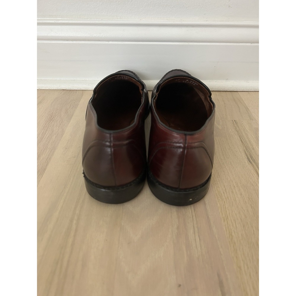 ALLEN EDMONDS Randolph Burgundy Loafer Shoes Size 13B Narrow - Picture 6 of 9